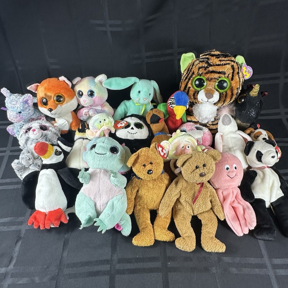 Ty Beanie Baby Variety Lot‎ of 21 Most with Tags Good To Excellent Condition